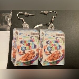 4/$25 Cinnamon Toast Crunch cereal dangle earrings. NWOT. Super cute 🥰